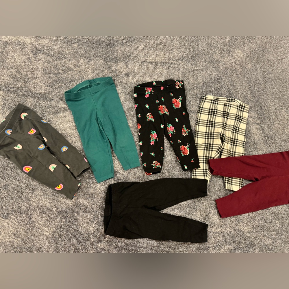 Cat and Jack leggings- 12 M (pack of 6)